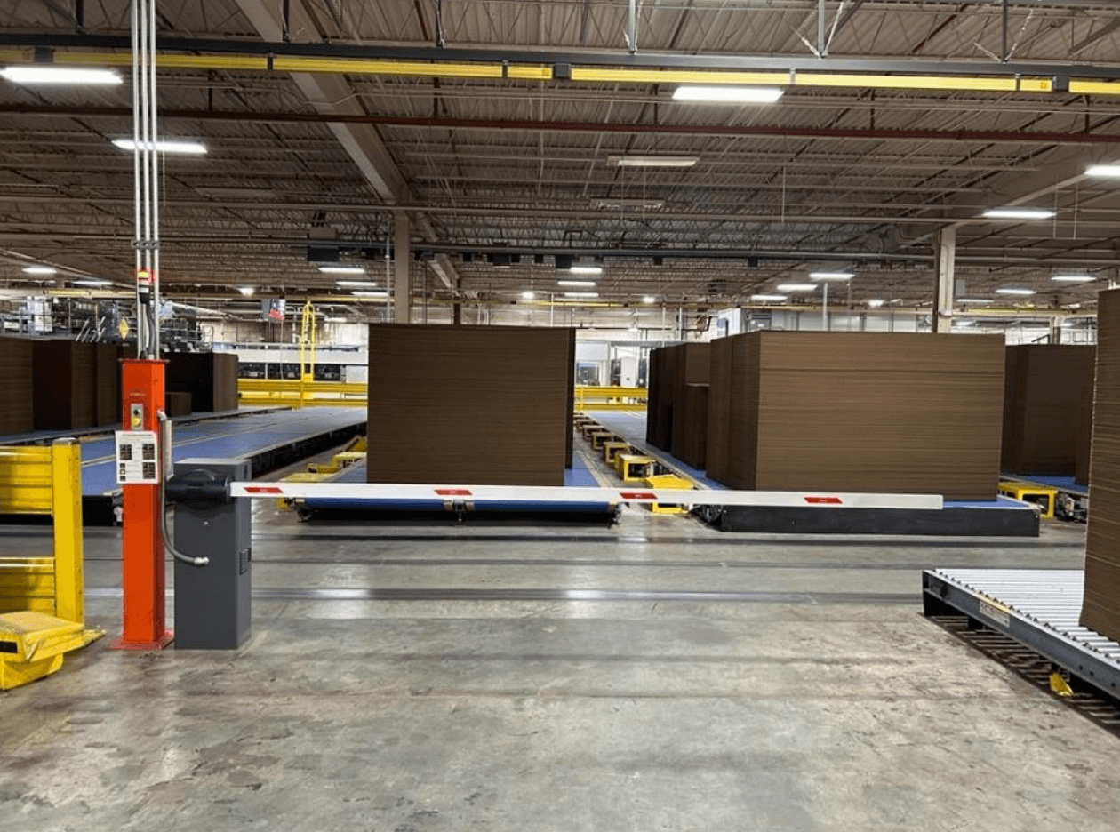 Featured image for Pedestrian-Traffic Separation and Gate System Reduces T-Cart Contact Risk at Spartanburg Facility